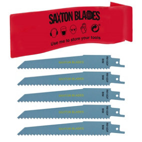 5x Saxton R610DF Reciprocating Saw Demolition Blades Wood Metal