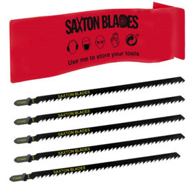 5x Saxton T744D - 178mm Extra Long Jigsaw Blades Wood