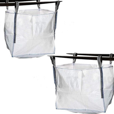 5x Tough Reinforced FIBC 1 Tonne 85x85x85cm Builders Outdoor Garden Waste DIY Aggregate Strong Bulk Bags - 3