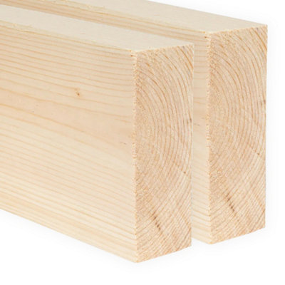5x2 Inch Planed Timber  (L)1500mm (W)119 (H)44mm Pack of 2