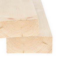 5x2 Inch Planed Timber  (L)1800mm (W)119 (H)44mm Pack of 2