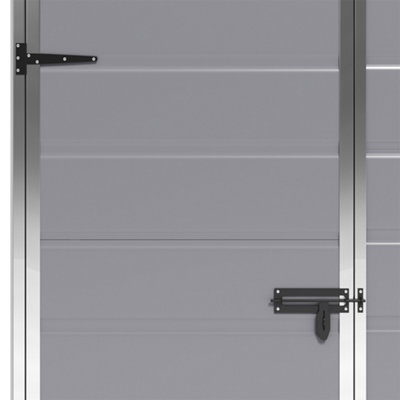 5X3ft Waterproof Outdoor Plastic Shed Garden Storage Shed Tool Shed, Grey