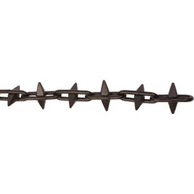 6.0mm x 50mm No.303 Spiked (Every Link) Steel Chain - 25m Bag