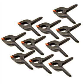 6 - 1/2" Plastic Market Stall Clips / Clamps Grips Holder 10 Pack