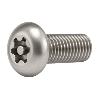 6.3 X 50 Six Lobe Pin Button Head Security Screw TX30 25 Pack A2 ...
