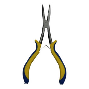6.5" Long Nose Pliers For Modelling Hobby Craft Fishing Plier Spring Loaded