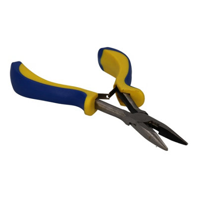 6.5" Long Nose Pliers For Modelling Hobby Craft Fishing Plier Spring Loaded