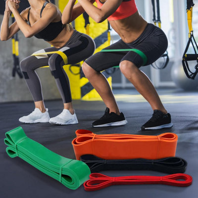 SKY-TOUCH Resistance Bands Fabric,Exercise Bands Non Slip Hip Elastic