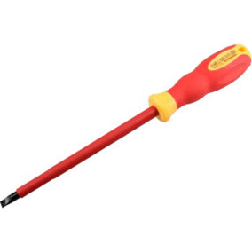 6.5mm x 150mm VDE Insulated Soft Grip Electrical Electricians Screwdriver Flat