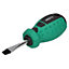 6.5mm x 38mm Slotted Flat Headed Screwdriver with Magnetic Tip Rubber Handle