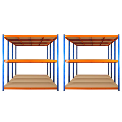 6 Bays of 3 Tier ULTRA HEAVY DUTY Storage Racking 1800h x 1800w x 450d mm 350kg