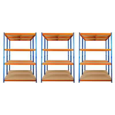 6 Bays of 4 Tier Extra Heavy Duty Storage Racking 1800h x 1200w x 450d mm 300kg