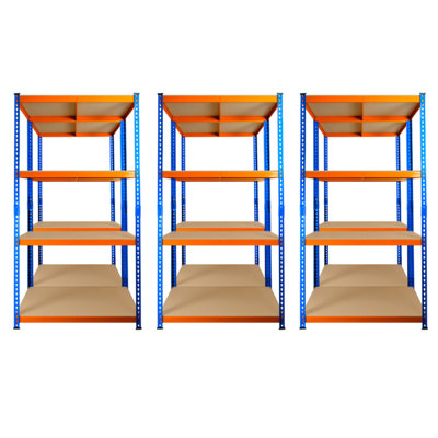 6 Bays of 4 Tier Extra Heavy Duty Storage Racking 1800h x 900w x 450d mm 300kg