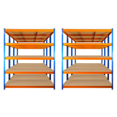 6 Bays of 5 Tier ULTRA HEAVY DUTY Storage Racking 1800h x 1500w x 450d mm 350kg