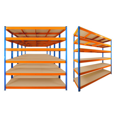 6 Bays of 6 Tier ULTRA HEAVY DUTY Storage Racking 1800h x 1800w x 600d ...