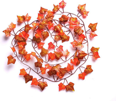 6 Best Artificial 7ft - 210cm Two Tone Autumn English Ivy Garland - IL15