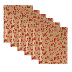 6 Christmas Padded Mailing Bags Bubble Envelopes HoHoHo Size H 27x36cm Gift Bag