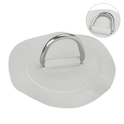 6" D-Ring Pad Patch-PVC&Stainless Steel for Inflatable Boats,Rafts,Kayaks&Surfboards