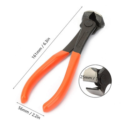 6 End Cutter Pliers Snips Wire Steel Fixers Pincer Cable Cutting ...
