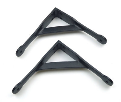 6" Epoxy Black Gallows Shelf Brackets Antique Cast Iron - Pair of Brackets