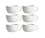 6  Extra Large Cappuccino Cups White Porcelain Round Mug 12oz 35cl Hot Chocolate Coffee