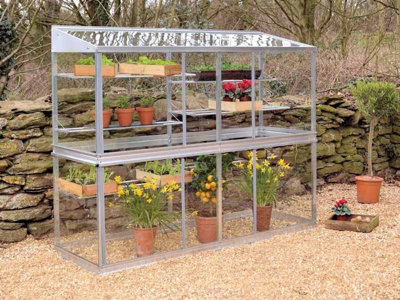 6 Feet Growhouse - Aluminium/Glass - L183 x W65 x H149 cm - Smokey Grey - 4