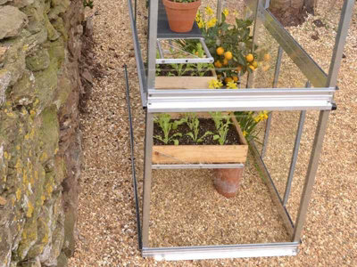 6 Feet Growhouse - Aluminium/Glass - L183 x W65 x H149 cm - Without Coating - 3