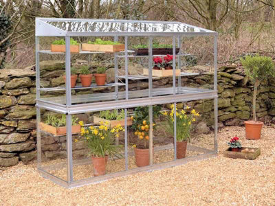 6 Feet Growhouse - Aluminium/Glass - L183 x W65 x H149 cm - Without Coating