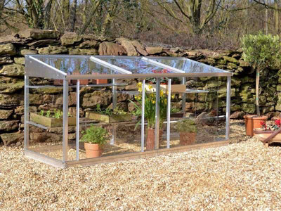 6 Feet Half Growhouse - Aluminium/Glass - L183 x W65 x H76 cm - Antique Ivory - 3