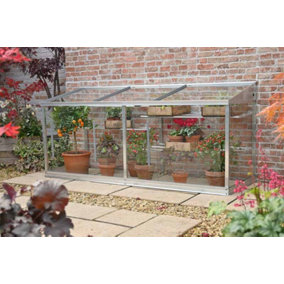 6 Feet Half Wall Frame/Growhouse - Glass - L183 x W63 x H82 cm - Without Coating