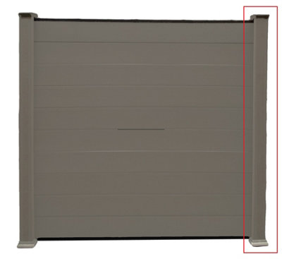 6 Foot Brown Composite Heavy Duty Fence Water Resistant Easy Fit