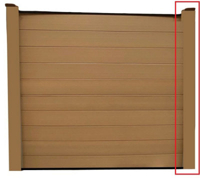 6 Foot Grey Composite Heavy Duty Fence Water Resistant Easy Fit