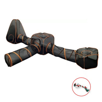 6 In 1 Pet Cat Playpen Outdoor Play Tent Tunnel Cube Compound House ...