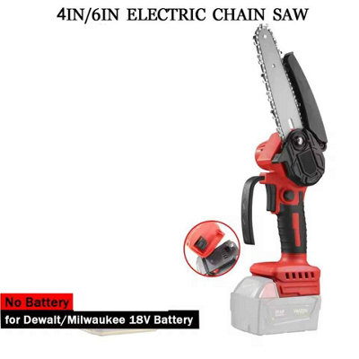 6-Inch Mini Electric Chainsaw – Cordless Handheld, 18V Rechargeable Battery, Lightweight Wood Cutter With Toolkit (Battery Included Or Sold Separately)