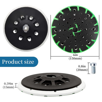 6-Inch Replacement Sanding Pad for Festool ETS 150/5 - Super Soft, 48 ...