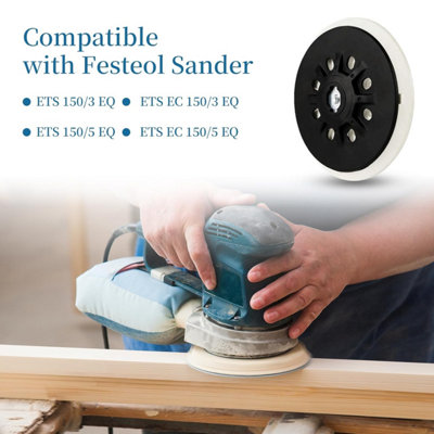 6-Inch Replacement Sanding Pad for Festool ETS 150/5 - Super Soft, 48 ...