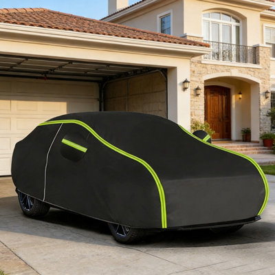 6 Layer Waterproof Car Cover Heavy Duty Cotton Lined UV Protection Large