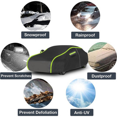 Car Cover Outdoor Waterproof 9 Layer Car Cover Breathable Waterproof Layers Outdoor Indoor Fleece Lining Fic Car Covers - Foto 10