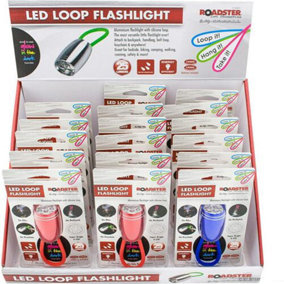 6 Led Flashlight Loop With Handle Glow In The Dark Portable