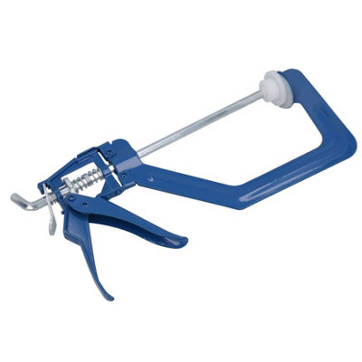 6" One Hand Ratchet Clamp Grip Clasp Quick Release Holder DIY at B&Q