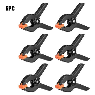 6 Pack 3 Heavy Duty Nylon Spring Clamps Quick Grip Clips