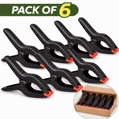 6 Pack 4 Inch Nylon Spring Clamps Extra Strong Heavy Duty Clamps for ...