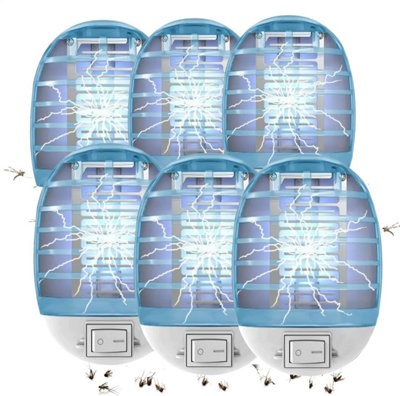 6-Pack Bug Zapper Indoor - Electronic Mosquito Killer with Blue Light ...