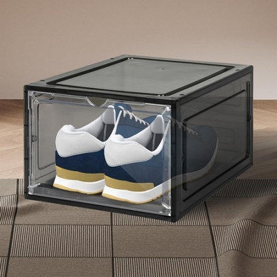 6 Pack Clear Durable Shoe Organiser - Sturdy And Durable Front ...