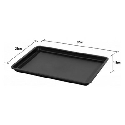 6 Pack Essentials 32cm Non-Stick Baking Tray Set Dishwasher Safe & Easy to Clean - 3