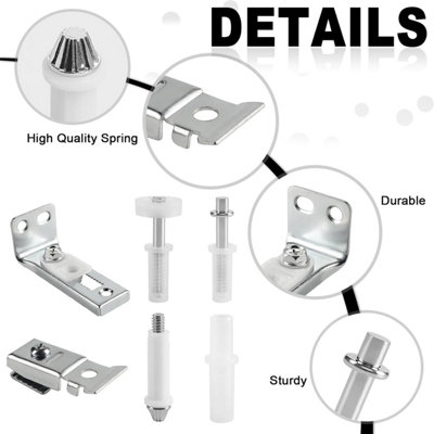 6 Pack folding door repair kit, replacement parts for hardware with 1cm ...