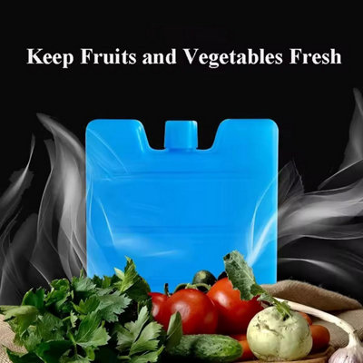 6 Pack Freezer Blocks Mini Ice Brick Pack Cool Box Reusable Travel ...