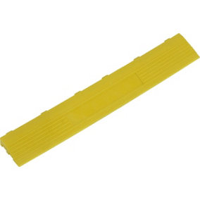 6 PACK Heavy Duty Floor Tile Edge - PP Plastic - 400 x 60mm - Female - Yellow