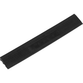 6 PACK Heavy Duty Floor Tile Edge - PP Plastic - 400 x 60mm - Male - Black