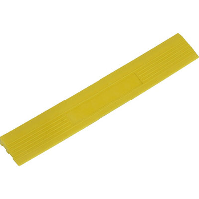 6 PACK Heavy Duty Floor Tile Edge - PP Plastic - 400 x 60mm - Male - Yellow